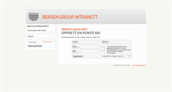 Desktop Screenshot of intranett.bergengroup.no